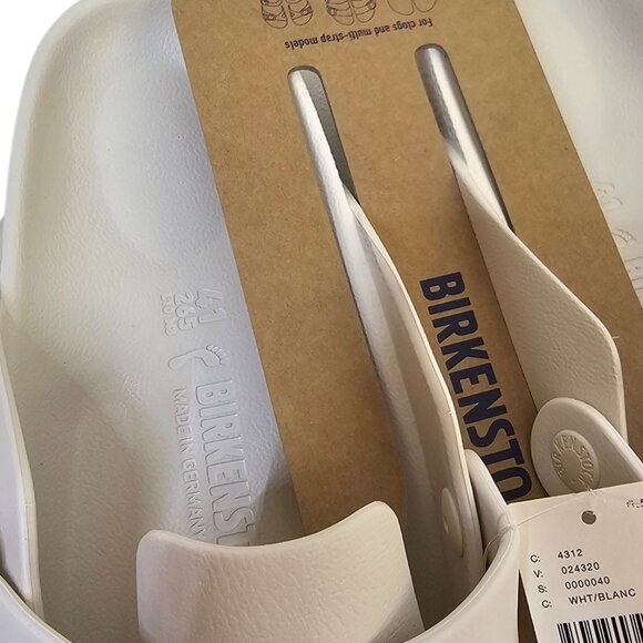 Birkenstock Womens Boston Eva Clogs, Mules, Slip On, Narrow, White, Size 10, NWT - Picture 3 of 6